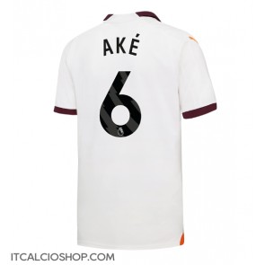 Manchester City Nathan Ake #6 Seconda Maglia 2023-24 Manica Corta